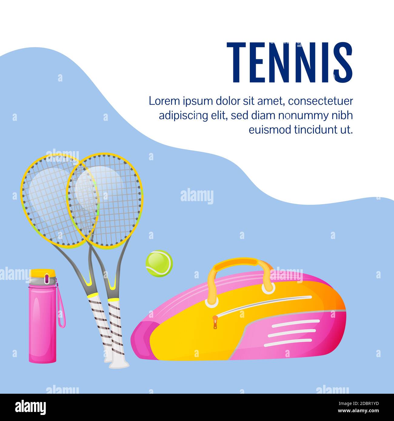 Sport gear social media post mockup. Tennis goods.  banner design