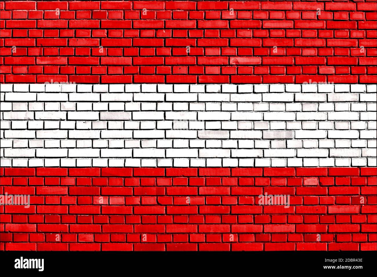 flag of Austria painted on brick wall Stock Photo - Alamy