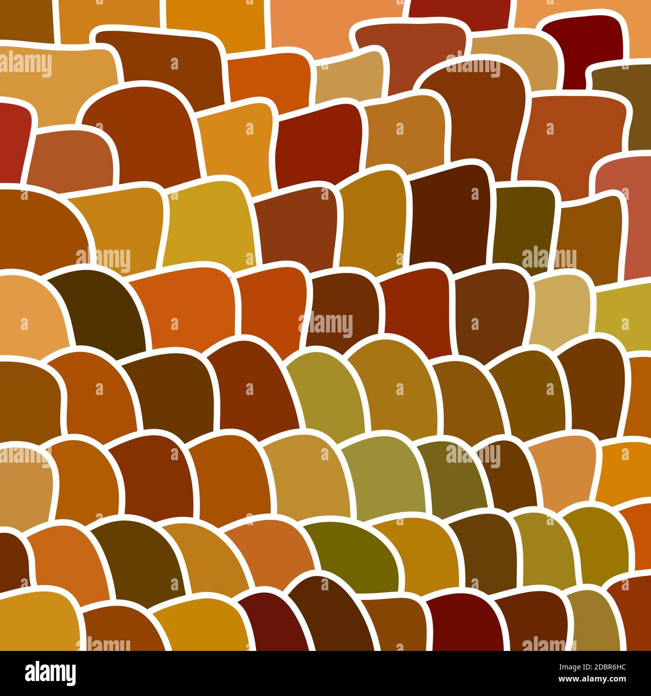 abstract stained-glass mosaic background - orange and brown Stock Photo ...