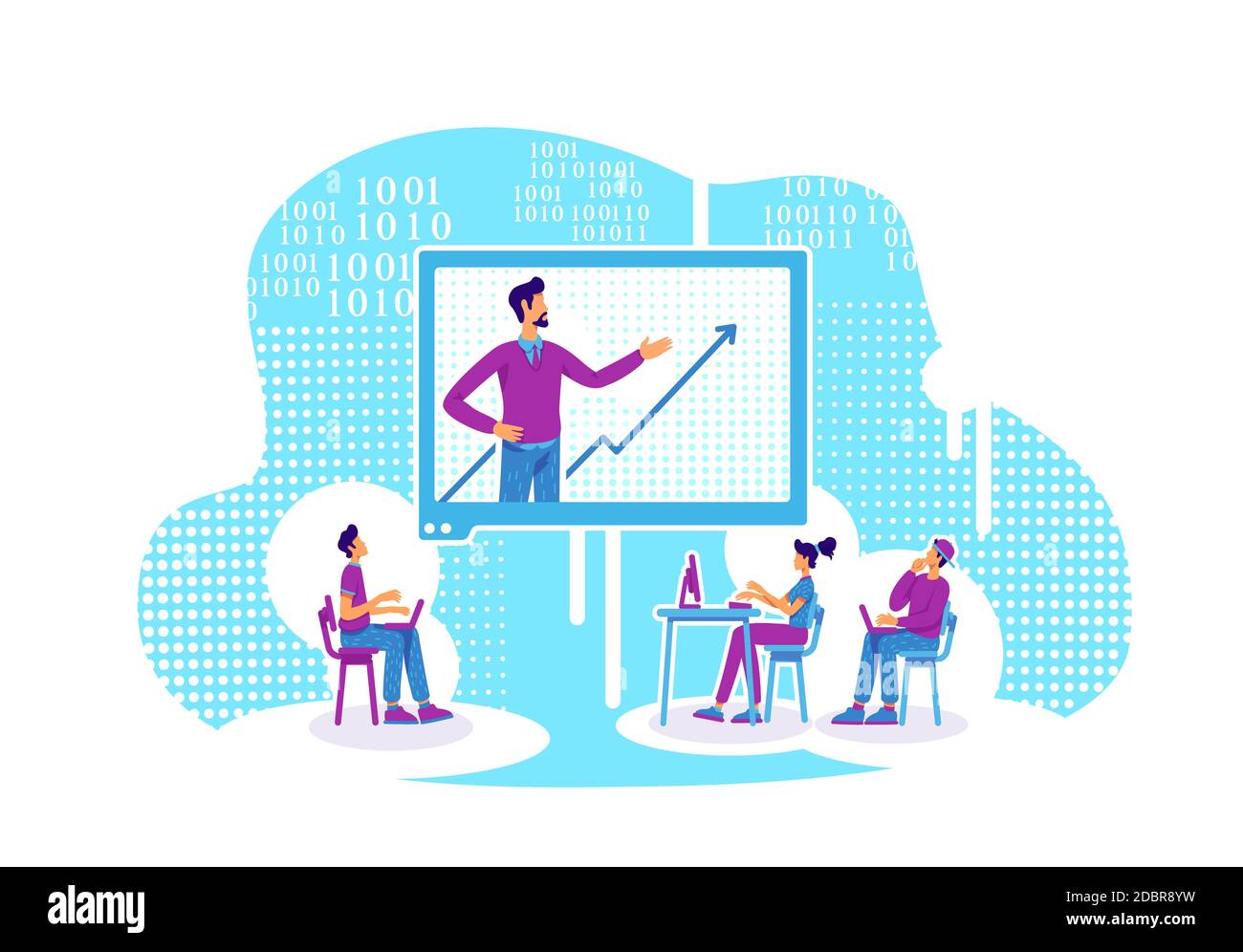 Online coding with teacher hi-res stock photography and images - Alamy