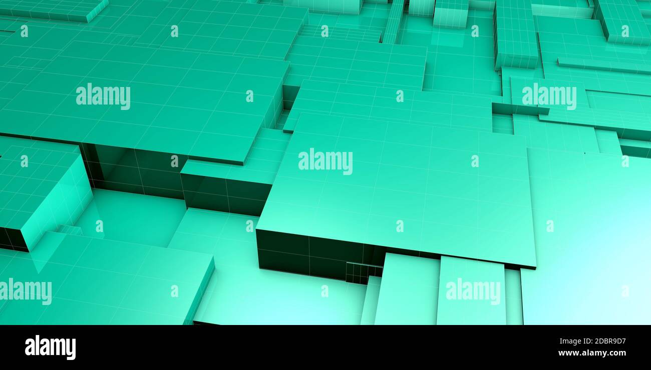 Smart System Data Blocks in AI Platform Concept Stock Photo - Alamy