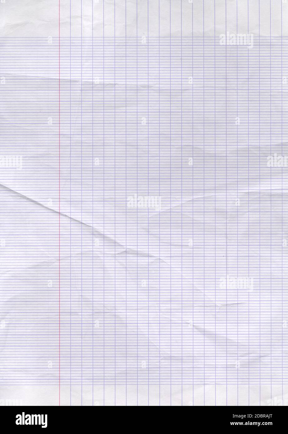 Old worn lined paper sheet texture background. Stock Photo