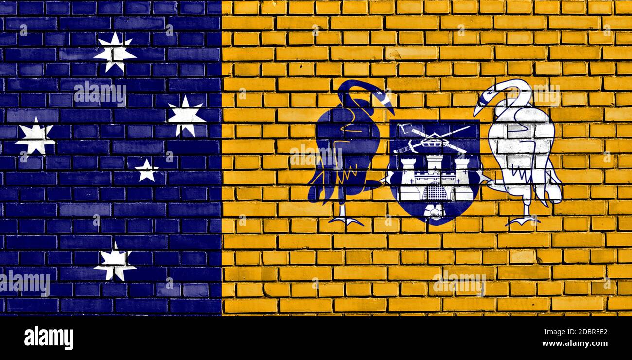 flag of Australian Capital Territory painted on brick wall Stock Photo ...