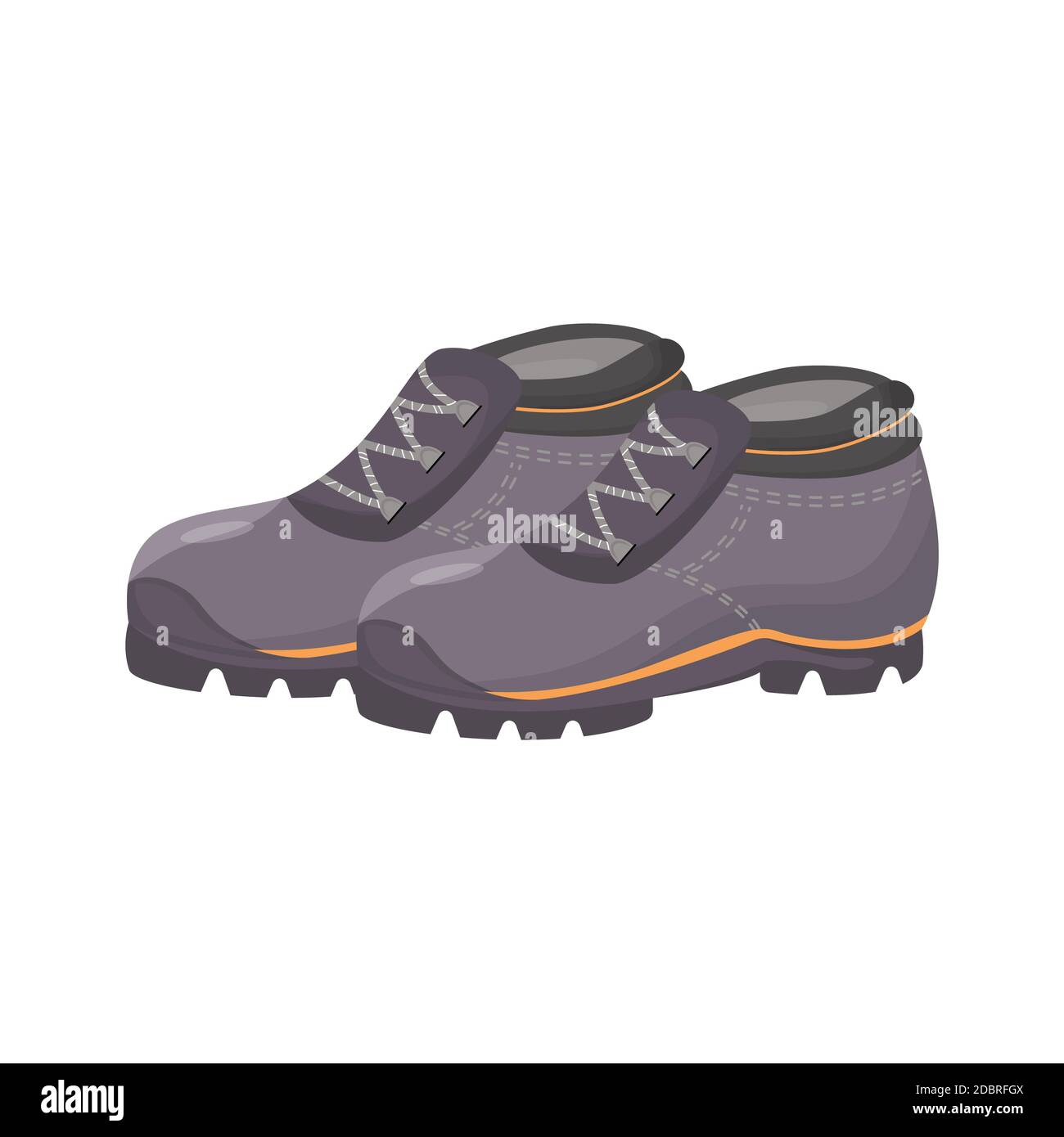 Rubber shoes, galoshes cartoon vector illustration. Personal protective  equipment, gardening and industrial waterproof boots. Seasonal footwear.  Gray Stock Photo - Alamy