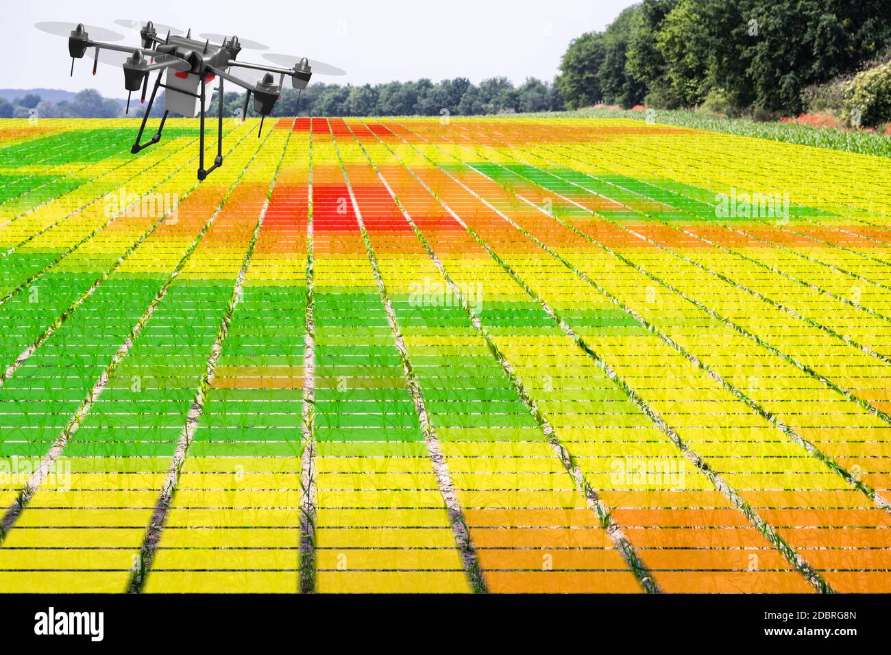 Agriculture Industry Farming Technology And Digital Crops Monitoring