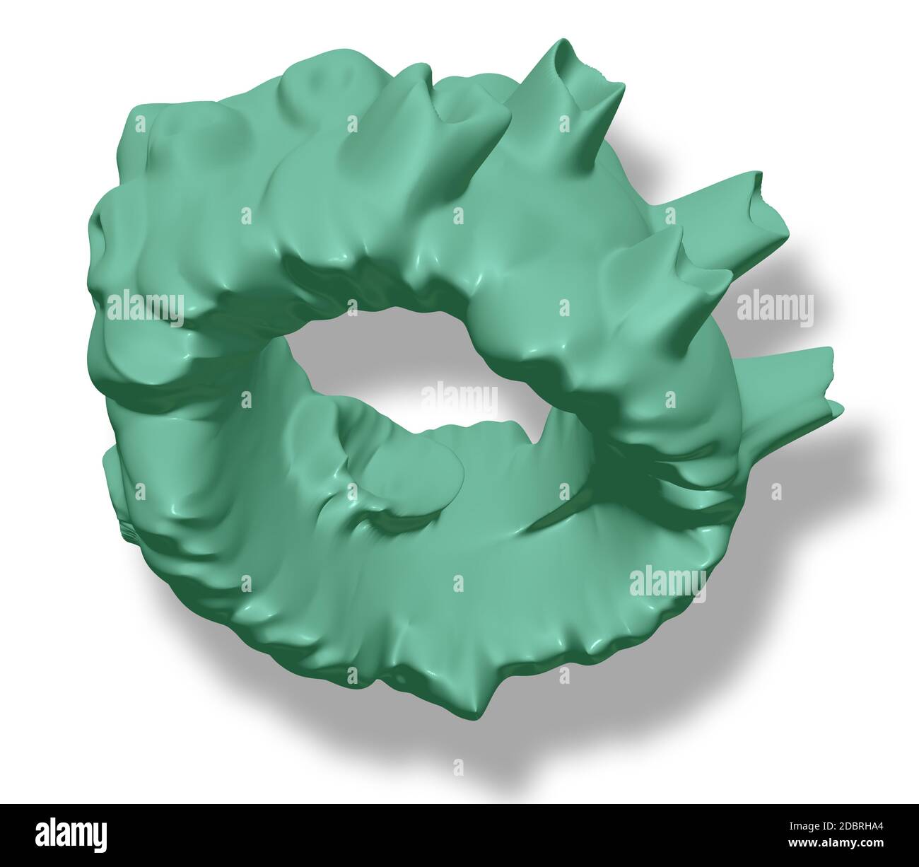 abstract 3d element rendered isolated on white background Stock Photo