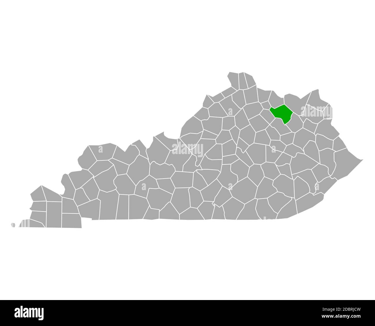 Map Of Fleming In Kentucky 2DBRJCW 