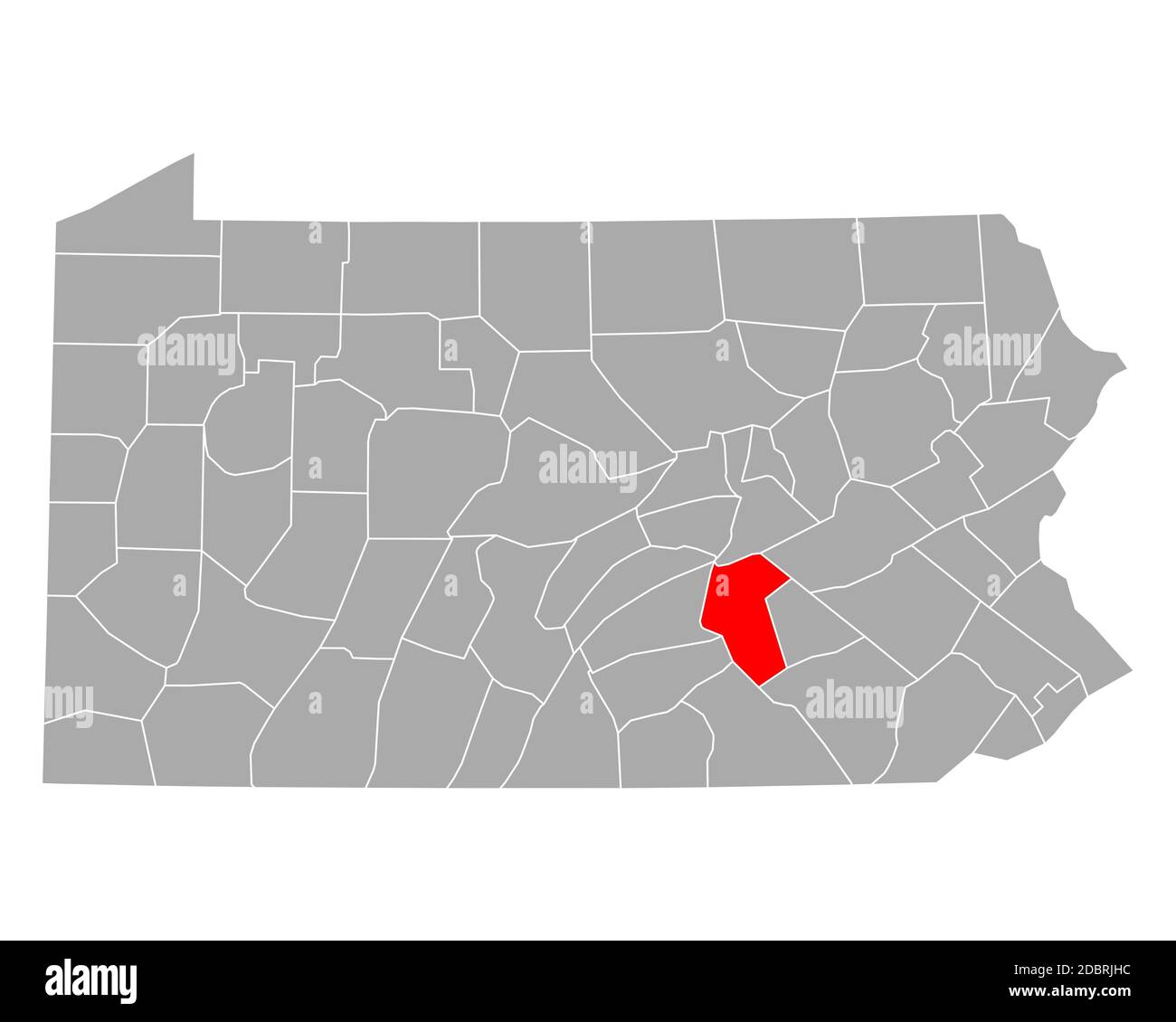 Map of Dauphin in Pennsylvania Stock Photo Alamy