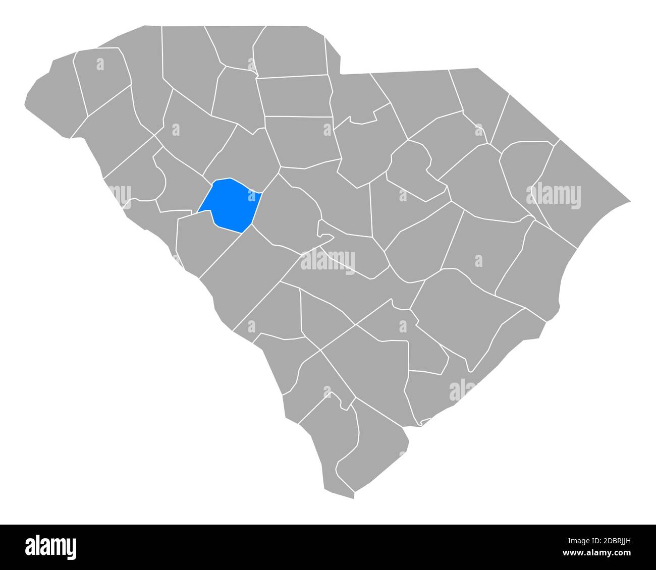 Map of Saluda in South Carolina Stock Photo Alamy