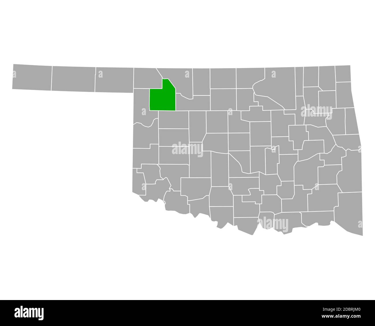 Map of Woodward in Oklahoma Stock Photo Alamy
