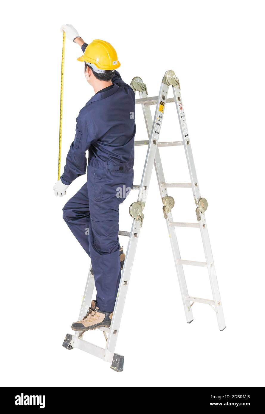 Person Using A Ladder Man working up ladder using hi-res stock photography and images - Alamy