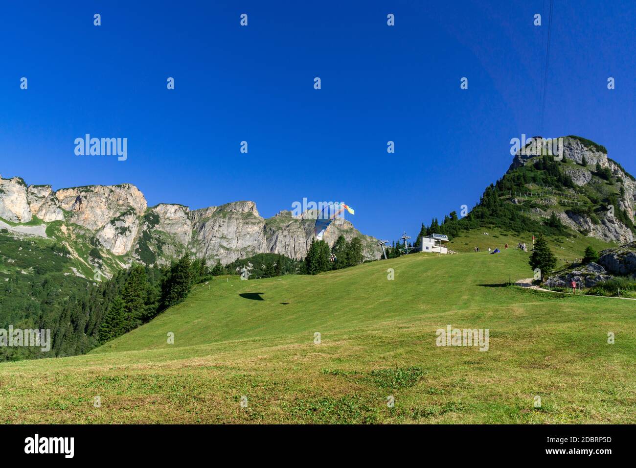 The Rofan Mountains in Tyrol Stock Photo