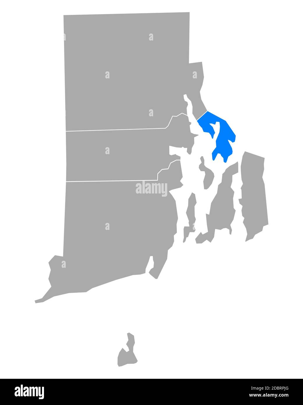 Map of Bristol in Rhode Island Stock Photo - Alamy