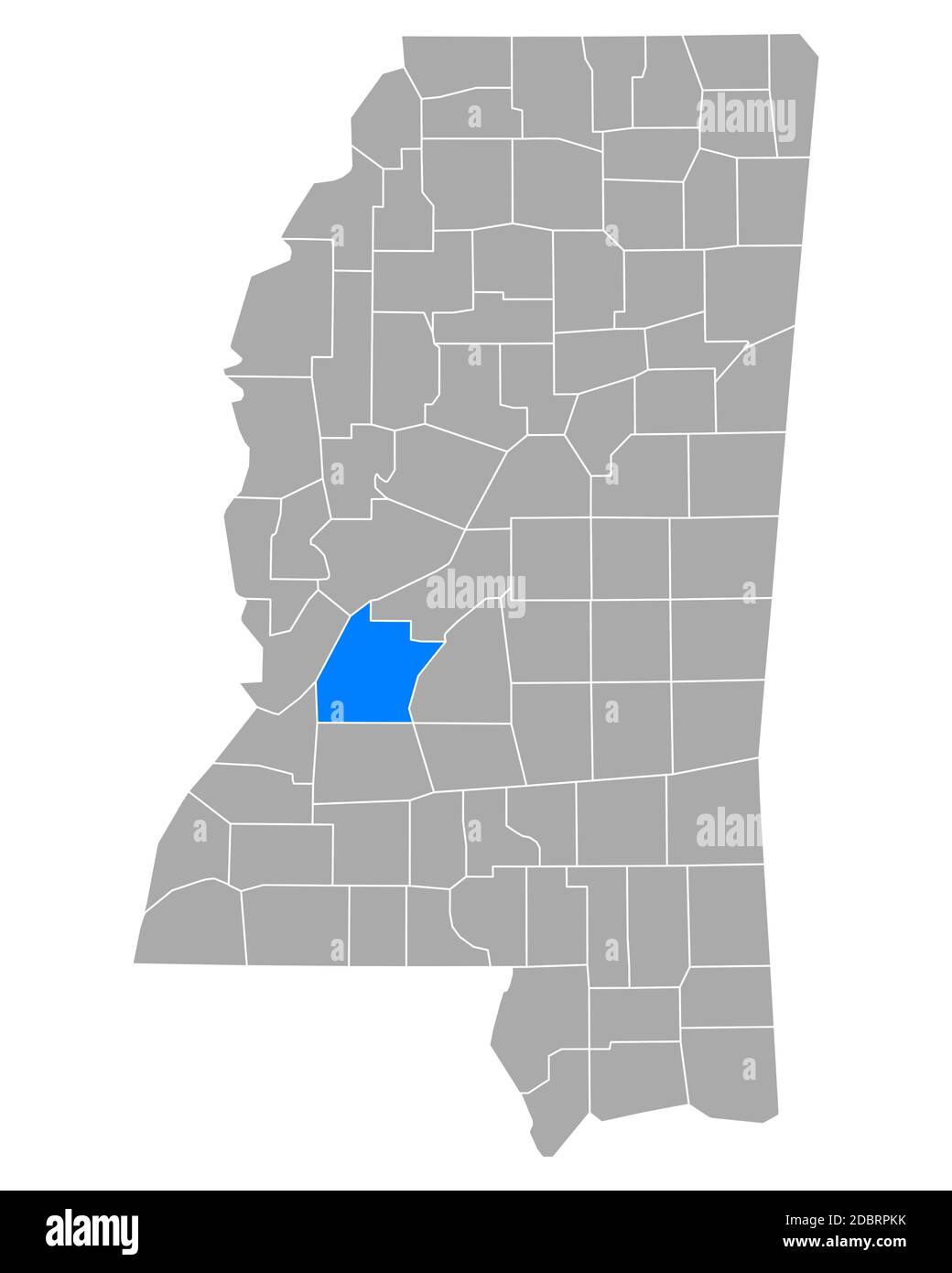 Hinds county map hires stock photography and images Alamy