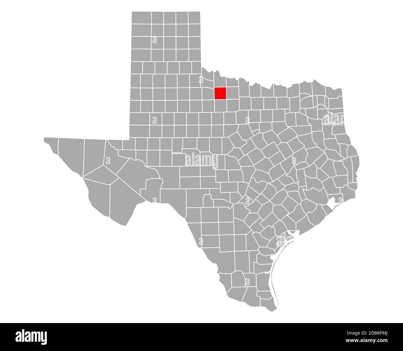 Map of Baylor in Texas Stock Photo Alamy