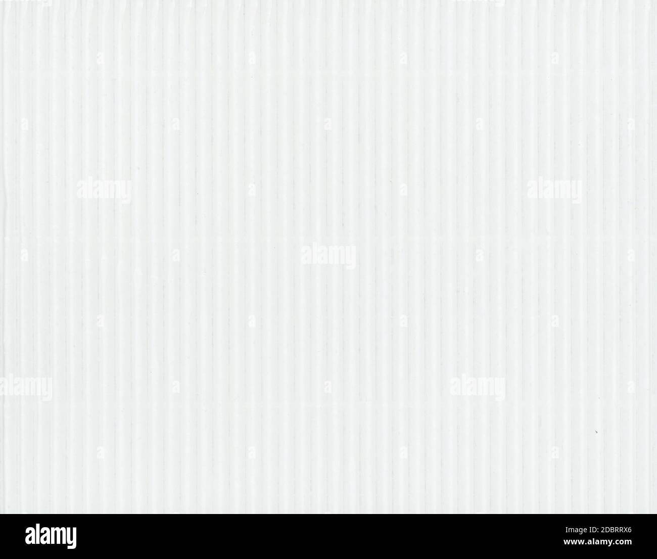 white corrugated cardboard texture useful as a background Stock Photo
