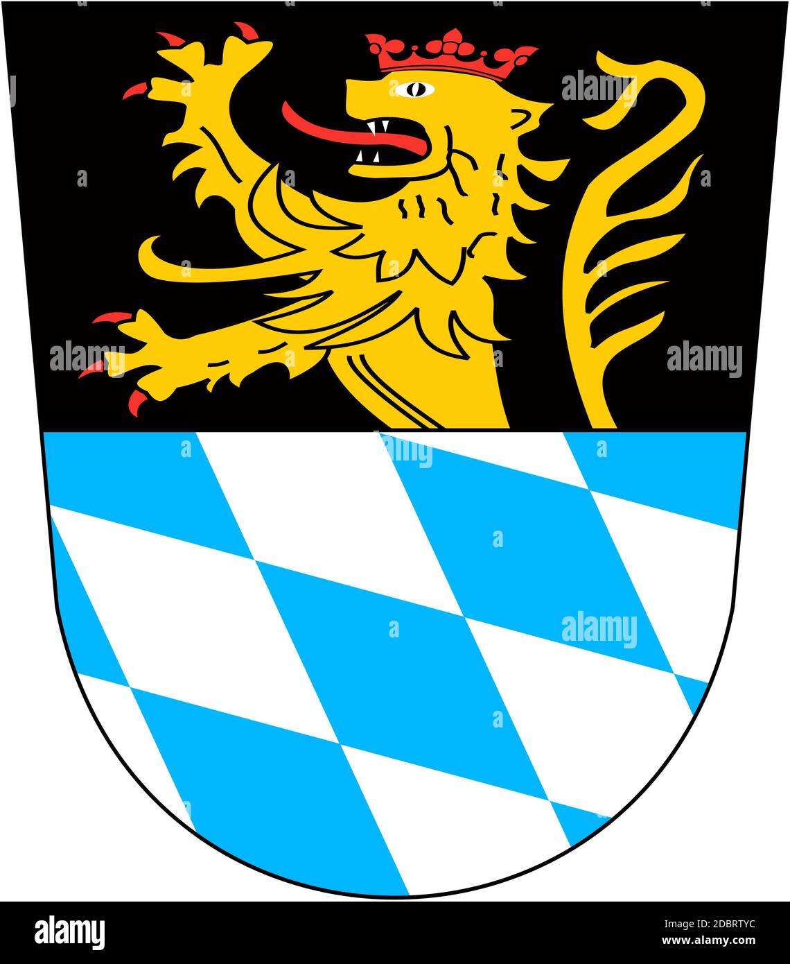 Coat of arms of the city of Amberg. Germany Stock Photo