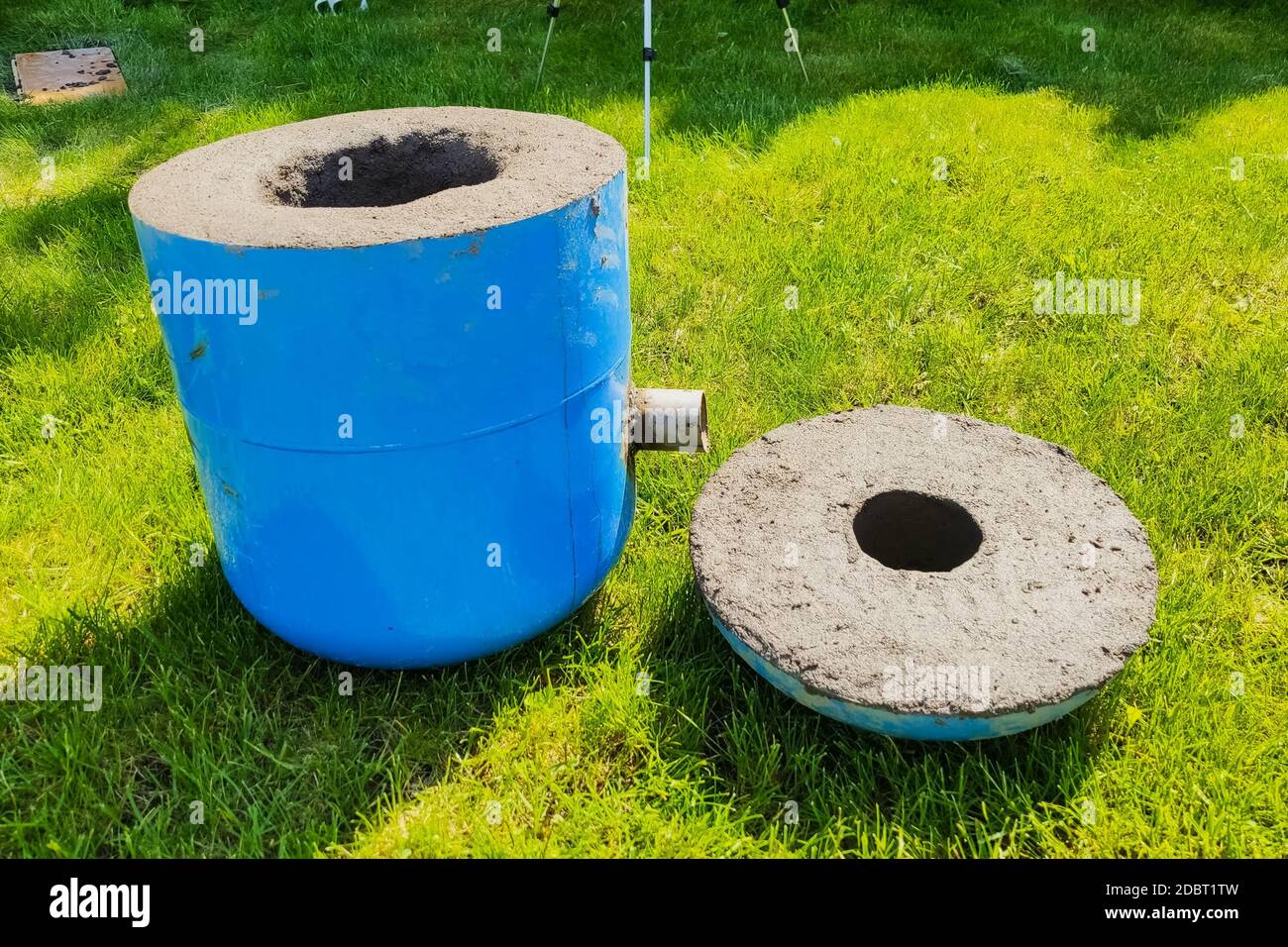 A homemade metal smelter. Melting metals at home Stock Photo Alamy