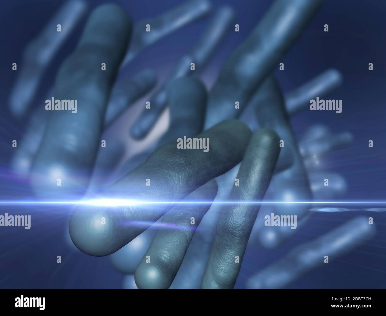 Virus and bacterium background - High Quality 3D Render Stock Photo - Alamy