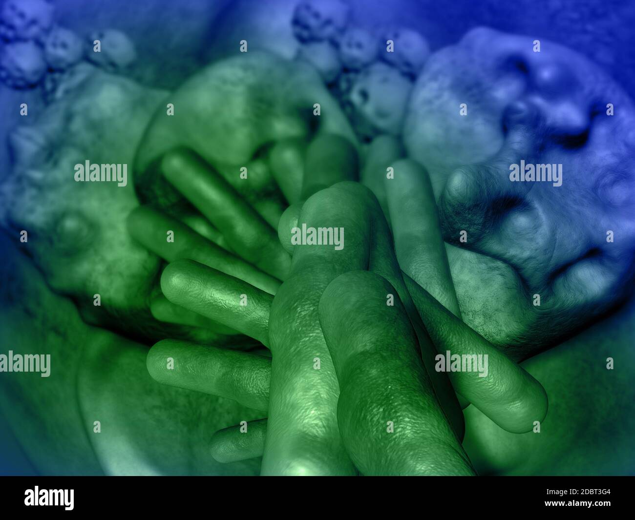 Virus and bacterium background - High Quality 3D Render Stock Photo - Alamy