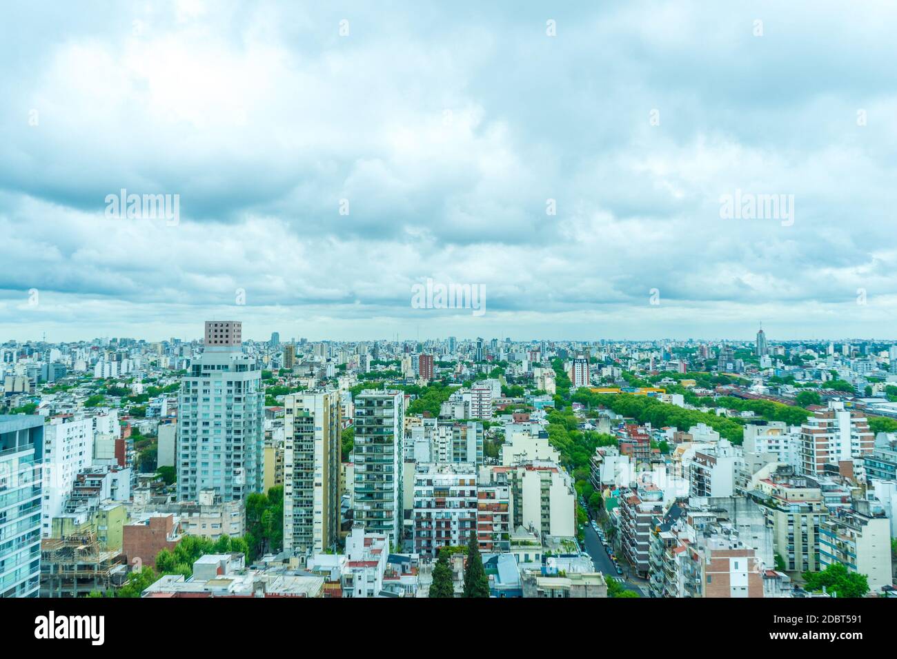 The skyline of Buenos Aires Stock Photo