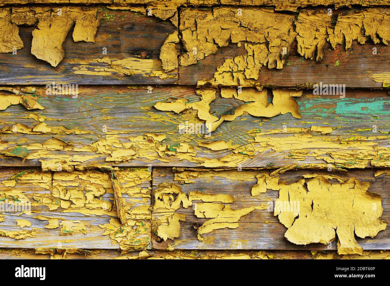 Background of old wood texture with peeling yellow paint Stock Photo ...