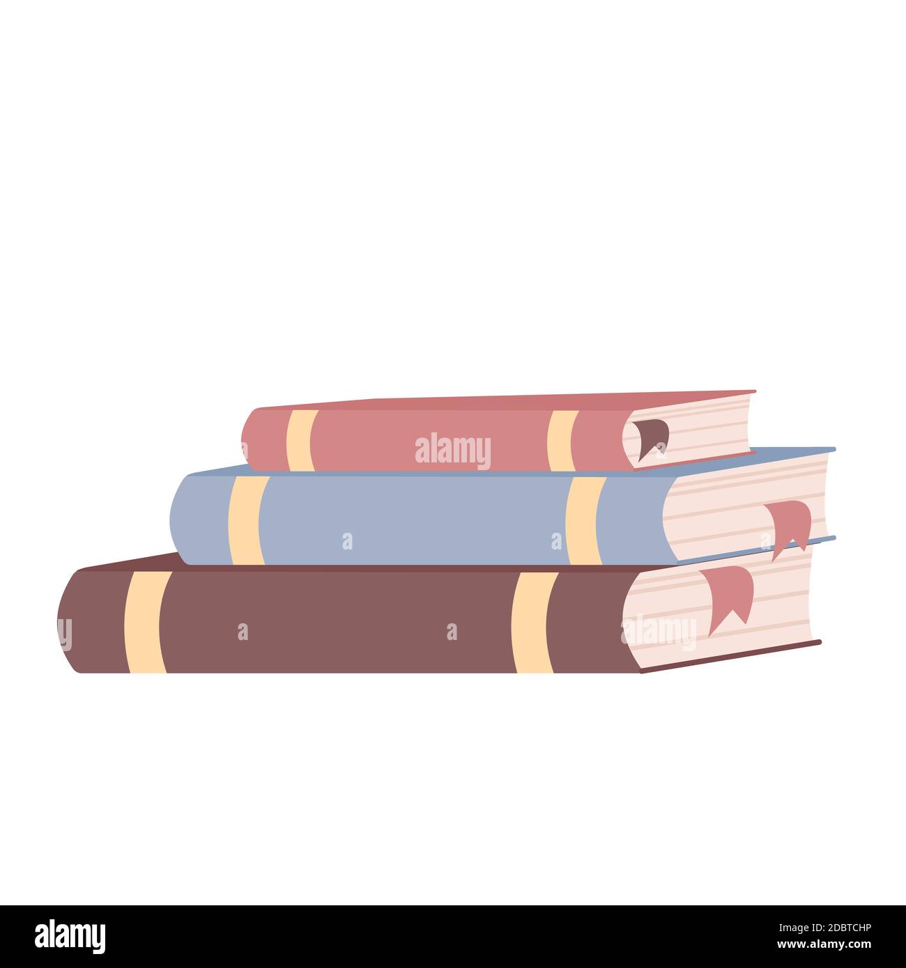 https://c8.alamy.com/comp/2DBTCHP/books-stack-cartoon-vector-illustration-textbooks-with-bookmarks-flat-color-objects-student-accessory-educational-materials-isolated-on-white-backg-2DBTCHP.jpg