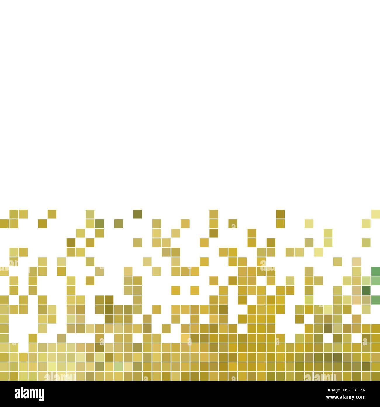 abstract square pixel mosaic background - yellow Stock Photo - Alamy