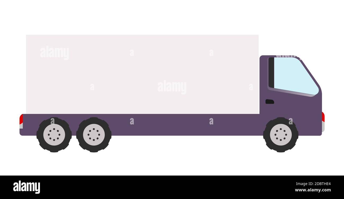 Cartoon Truck Side View