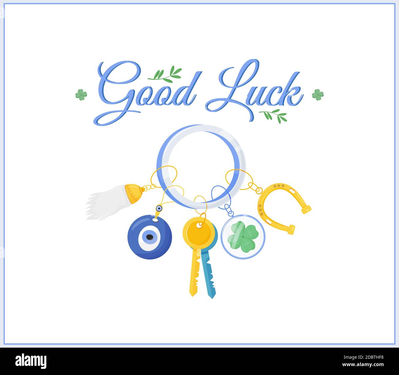 Fortune amulets social media post mockup. Good luck phrase. Web With Regard To Good Luck Banner Template