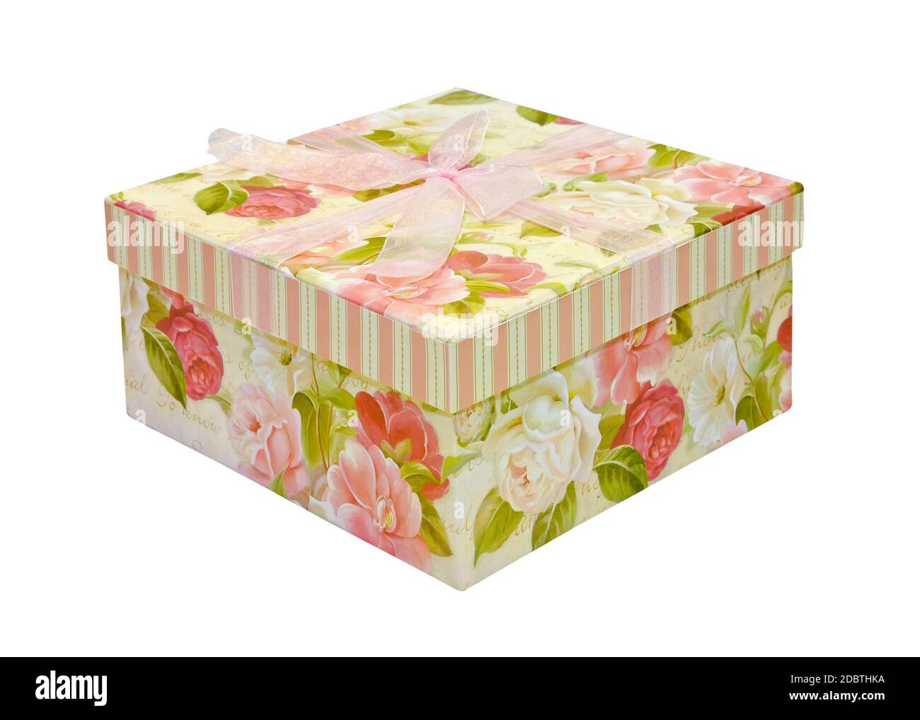 Floral design box isolated with clipping path included Stock Photo Alamy