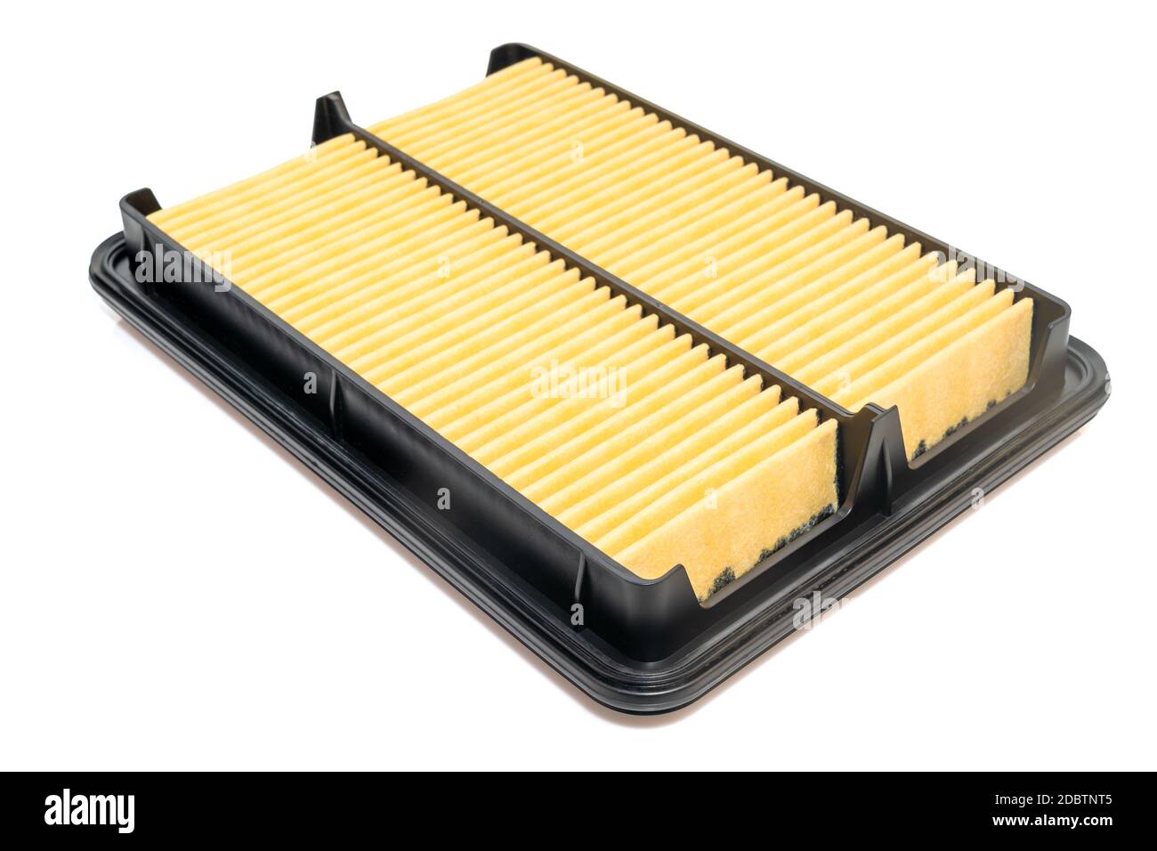 Close up new square car air filter on a white background Stock Photo ...