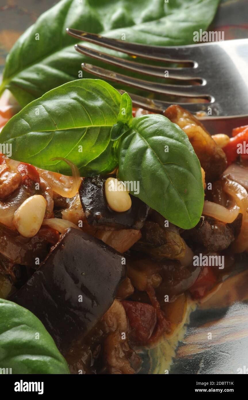 Close up on sicilian caponata .Italian cuisine Stock Photo