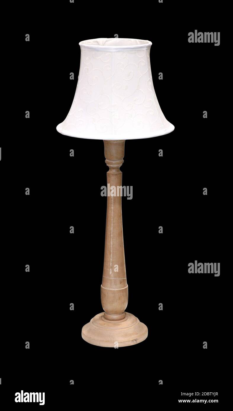 Retro table lamp isolated with clipping path included Stock Photo Alamy