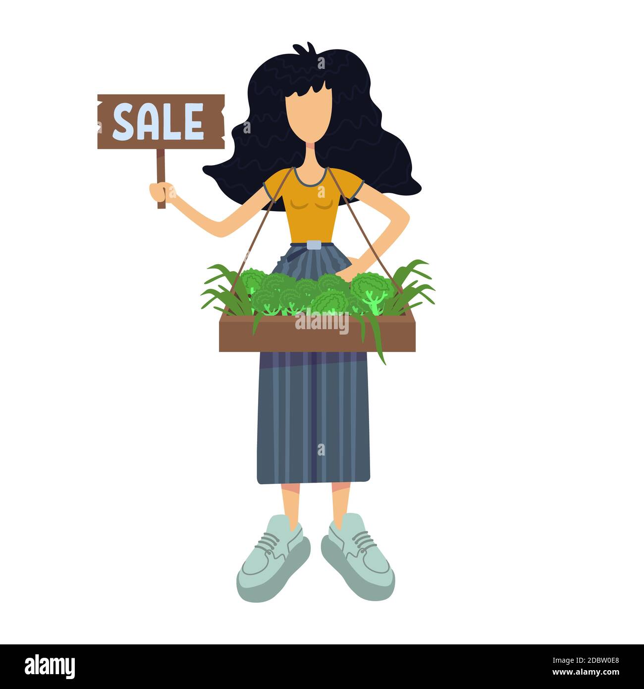 Zero waste flat cartoon vector illustration. Woman sales organic vegetables. Grocery products. Ready to use 2d character template for commercial, anim Stock Photo - Alamy Zero waste flat cartoon vector illustration. Woman sales organic vegetables. Grocery products. Ready to use 2d character template for commercial, anim Stock Photo - Alamy
