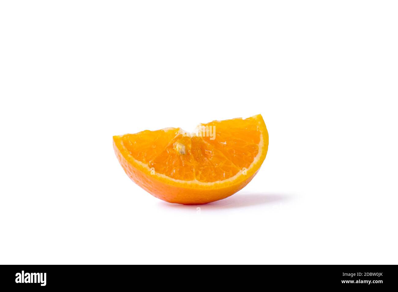Orange slices isolated on a white background with the clipping path. Stock Photo
