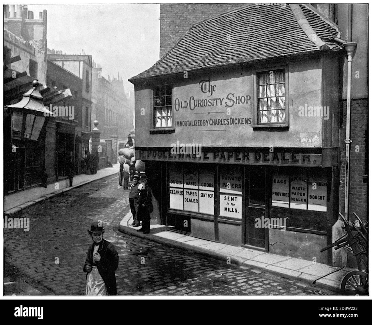 The Old Curiosity Shop, London. from Charles Dickens Stock Photo
