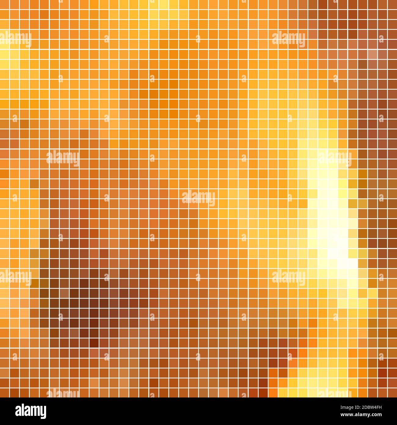 abstract square pixel mosaic background - orange and yellow Stock Photo ...