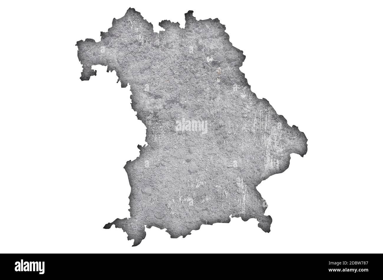 Map of Bavaria on weathered concrete Stock Photo - Alamy
