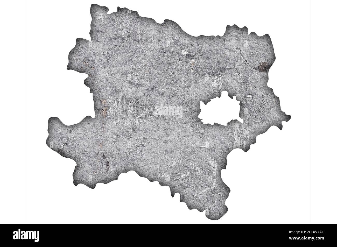 Map of Lower Austria on weathered concrete Stock Photo - Alamy