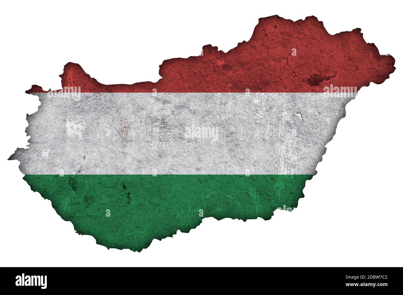 Map and flag of Hungary on weathered concrete Stock Photo - Alamy