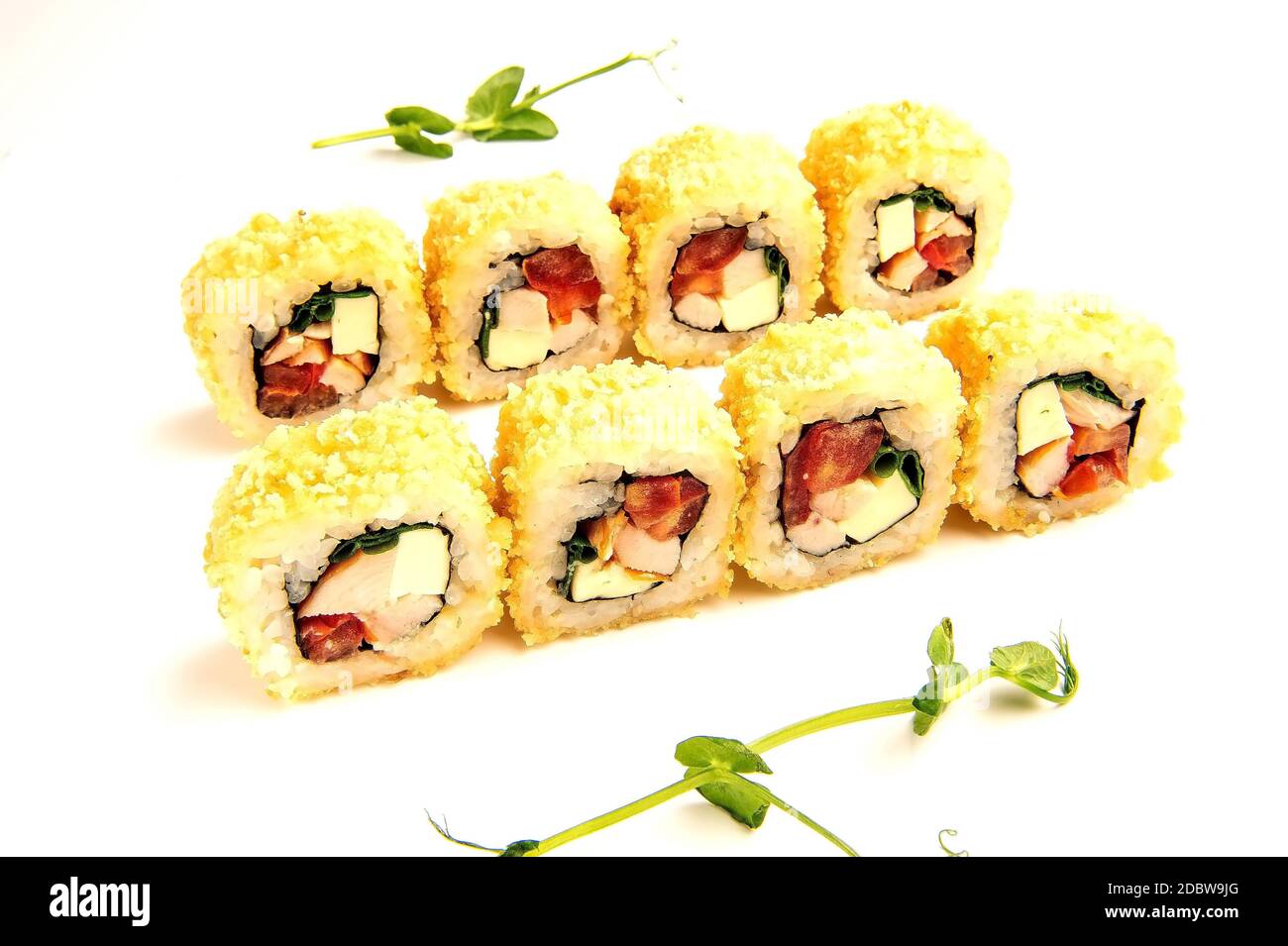 japan food sushi rice roll fish Stock Photo