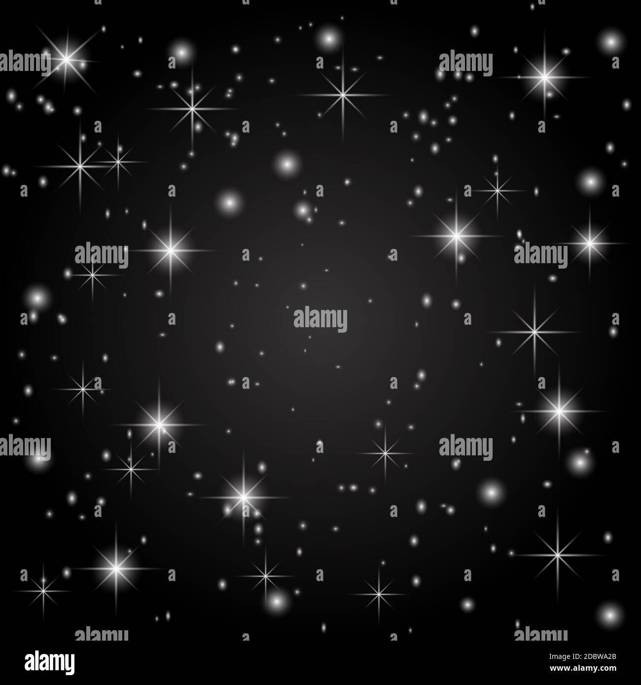 The starry sky on a black background. Abstraction. Vector illustration ...