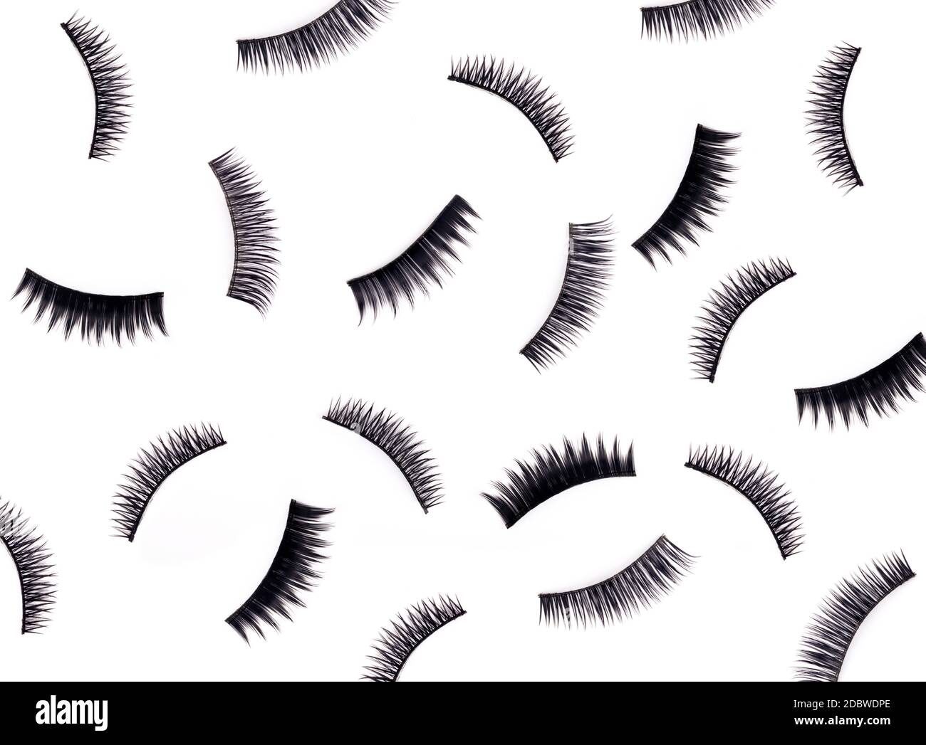 Group of Eyelashes extensions on white background Stock Photo - Alamy