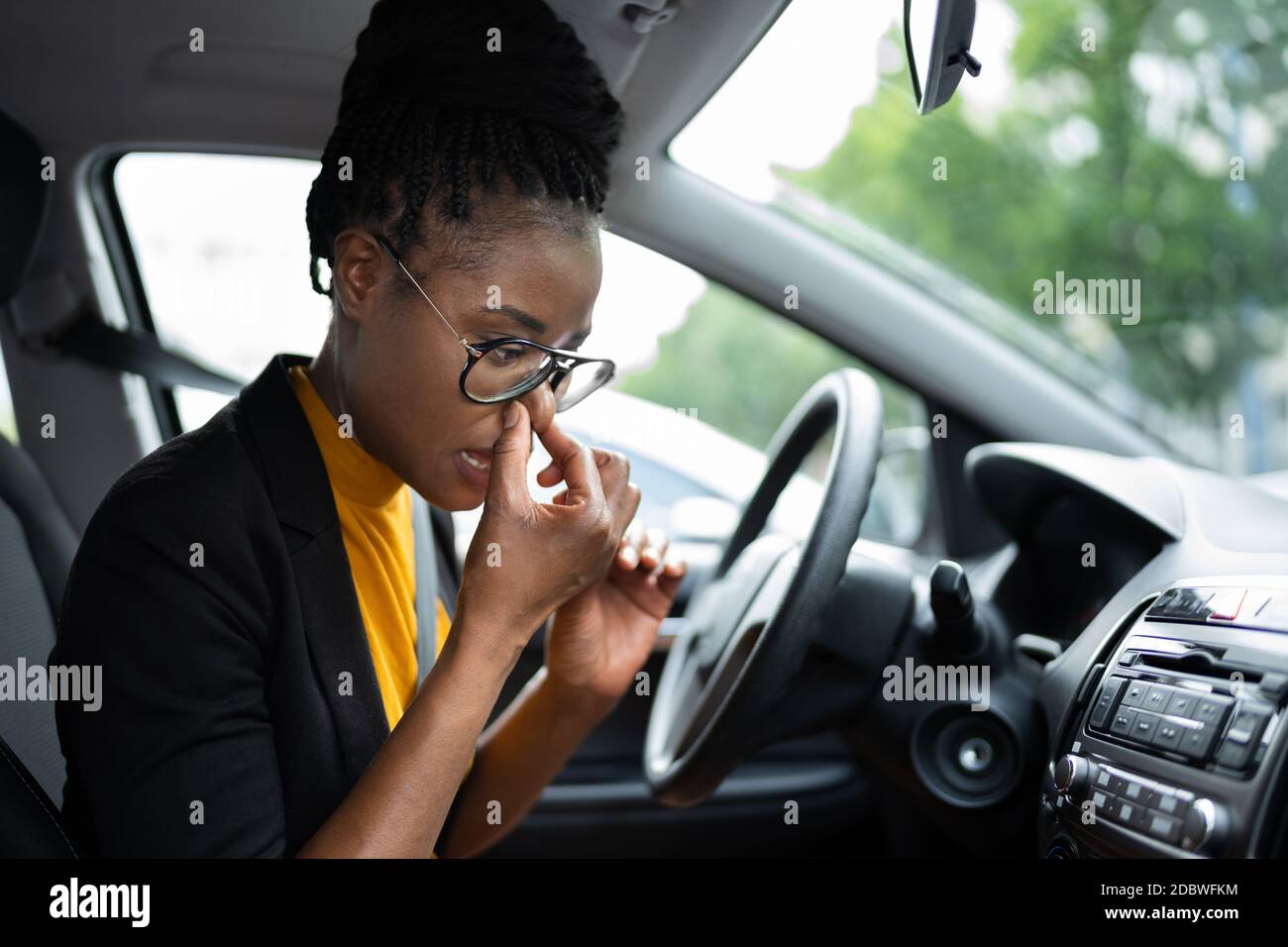 Car Air Conditioner Odor Or Smell From Mold Stock Photo Alamy