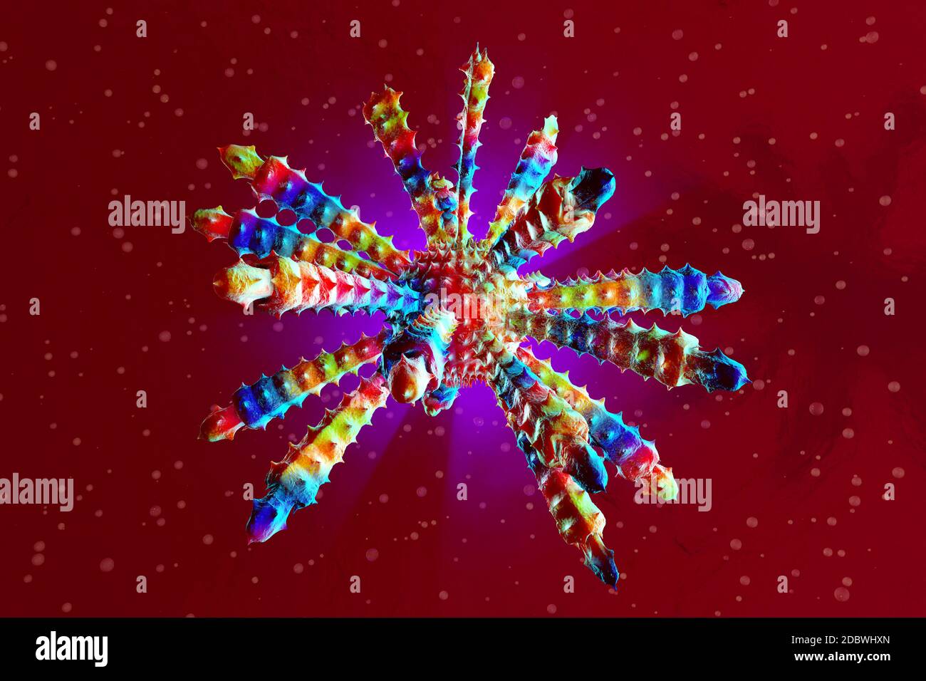 3D rendered Illustration of a Virus floating in the human Body Stock ...