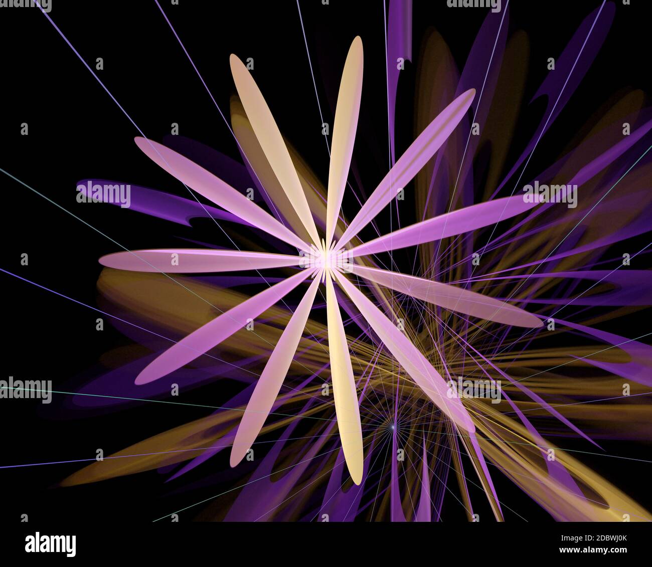 A abstract fractal background created using the recursive fractal flame ...