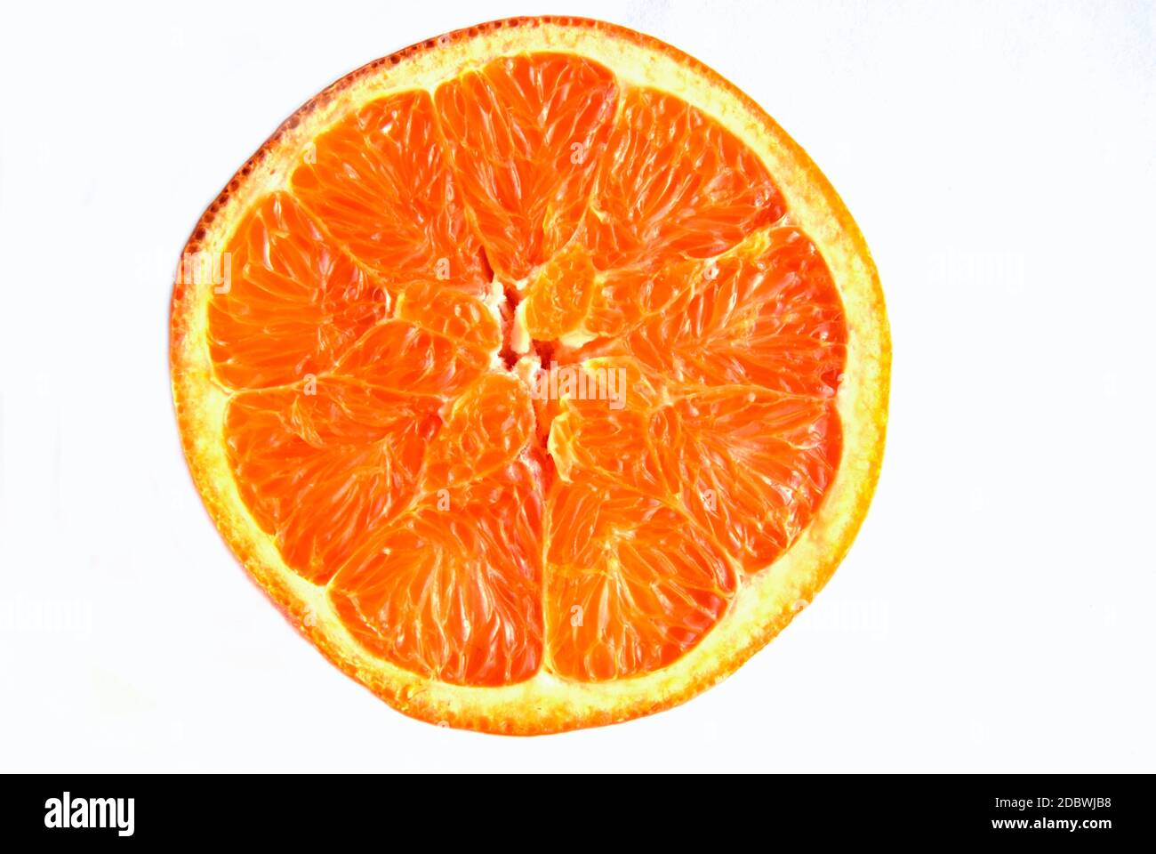fresh slice of orange Stock Photo
