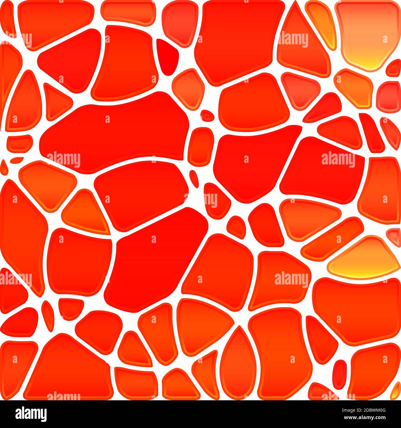 abstract stained-glass mosaic background - orange circles Stock Photo ...