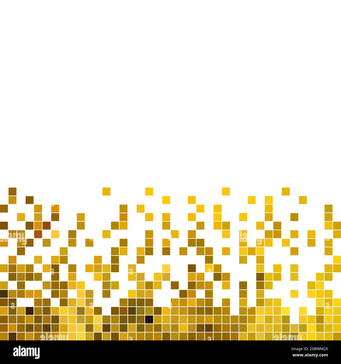 abstract square pixel mosaic background - yellow Stock Photo - Alamy